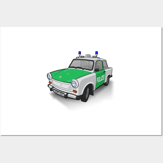 Volkspolizei Trabant 601, Colour Wall Art by BurrowsImages